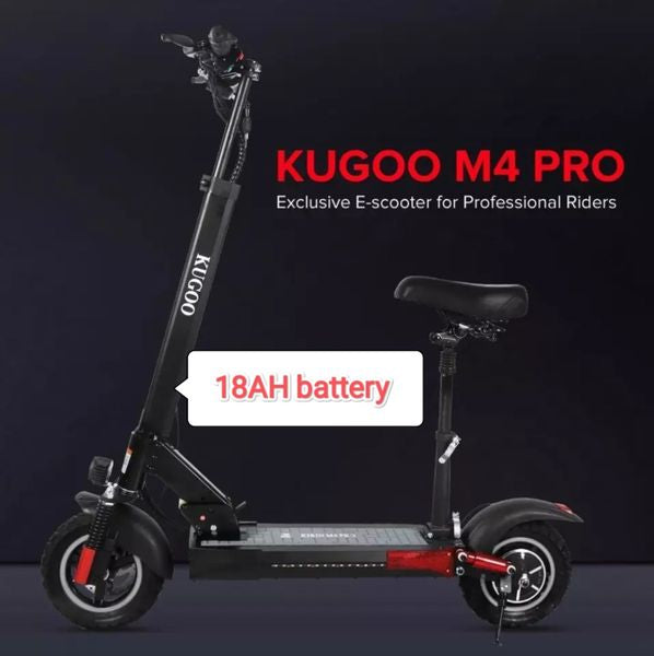 KUGOO KIRIN M4 Pro Electric Scooter new model 18amp hr battery | 50KM/H Max Speed