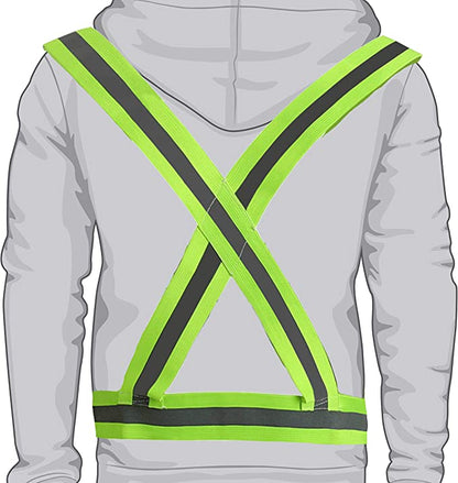 TRIXES Unisex Adjustable High Visibility Vest - Reflective Safety Harness